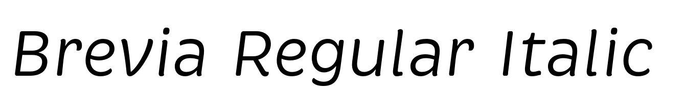 Brevia Regular Italic